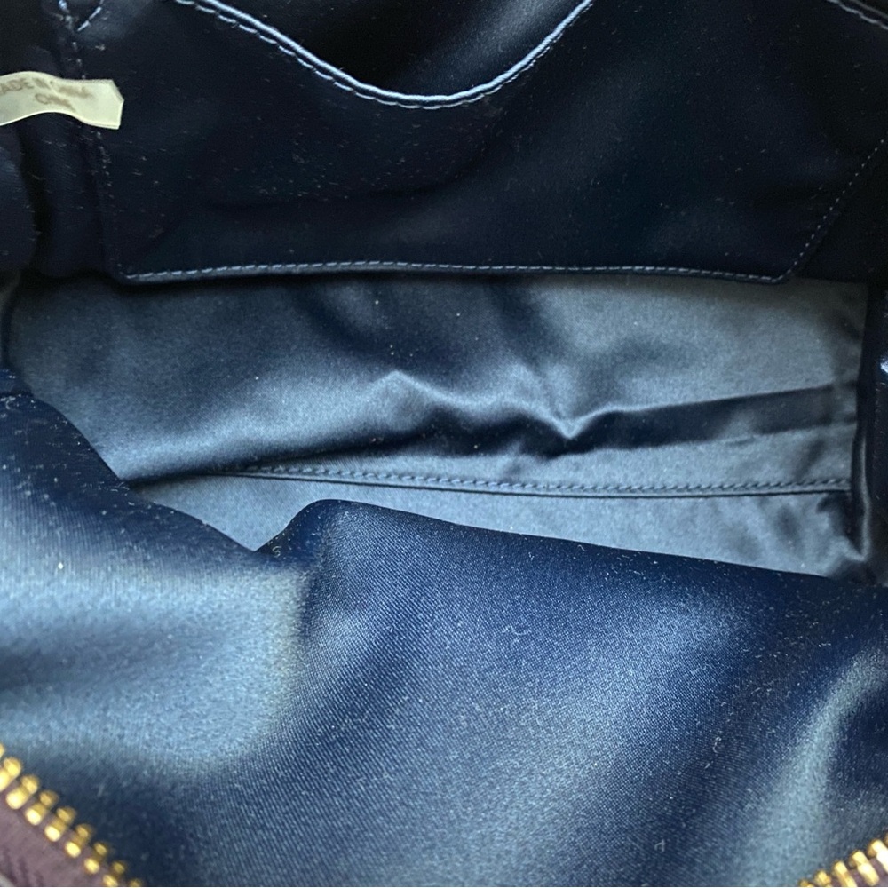 Coach Madison Mini Satchel in Purple Pebbled Leather and Shoulder Strap - Picture 7 of 10